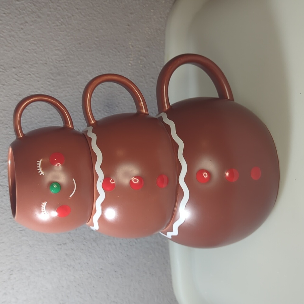 Indigo Gingerbread Stacking Mug Set of 3